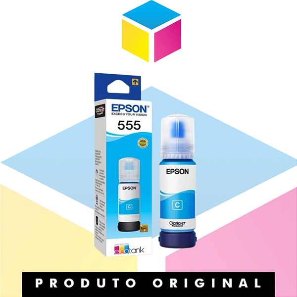 Tinta Epson T555220-AL Ciano | L8180 L-8180 8180 L 8180 | Original 70ml