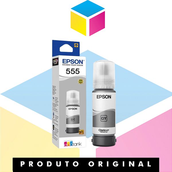 Tinta Epson T555520-AL Cinza | L8180 L-8180 8180 L 8180 | Original 70ml