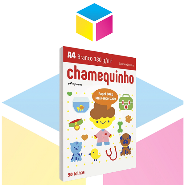 Papel Chamex A4 Sulfite 180g com 50 Folhas