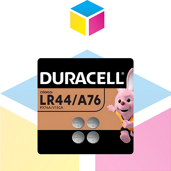 Pilha Duracell LR44 / A76 | Alcalina 1,5V | 4 Unidade | Produto novo com garantia