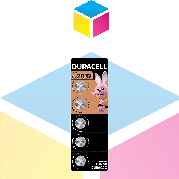 Pilha Moeda de Lítio Duracell CR2032 | 3V | 5 Unidade | Produto novo com garantia