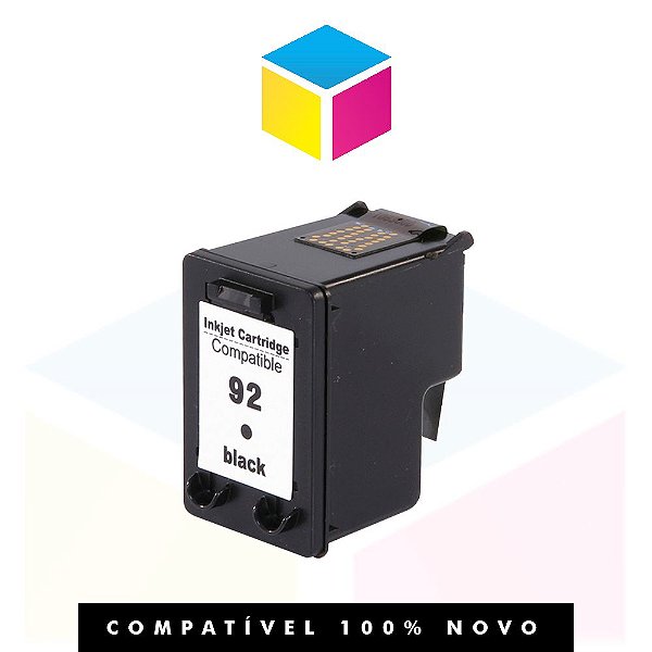 Cartucho de Tinta Compatível com HP 92 C 9362 WB Preto | D 4100 6210 2570 PSC-1507 14ml