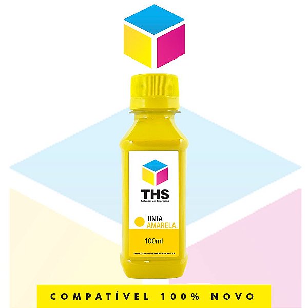 Tinta Corante compatível para HP Amarelo Yellow | 100 ml