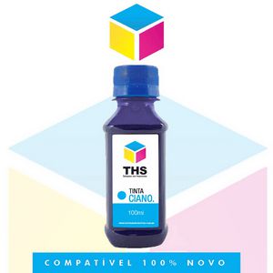 Tinta Corante compatível para HP Ciano Cyan | 100 ml