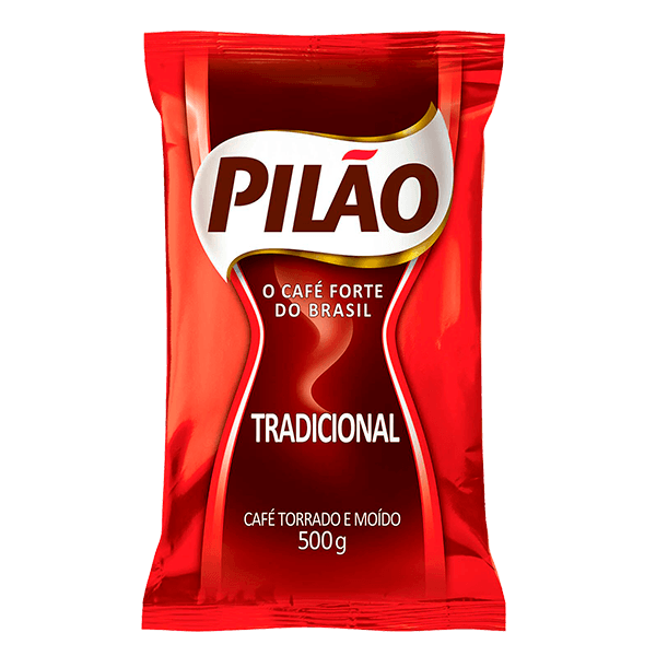 Café Pilão Torrado e Moído Extra Forte Vácuo 500g