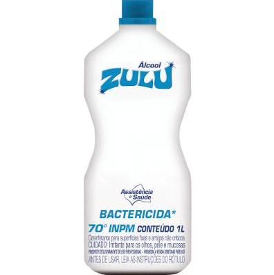 Álcool Líquido Bactericida 70° frasco 1 Litro