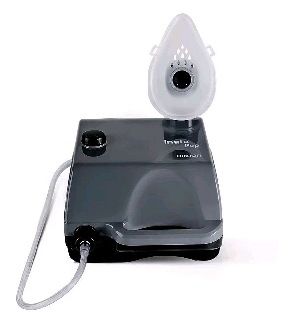 Nebulizador compressor Omron InalaPop cinza 127V/220V