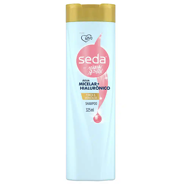 Seda Shampoo By Niina Secrets Água Micelar e Hialurônico