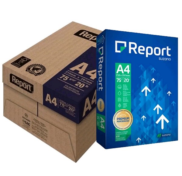 Caixa Papel Sulfite A4 Report 5000 folhas