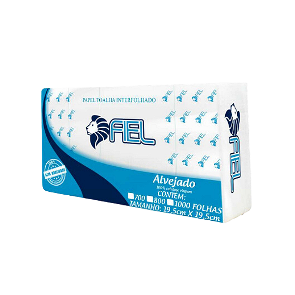 Papel Toalha Interfolha 100% Celulose 1000 Folhas
