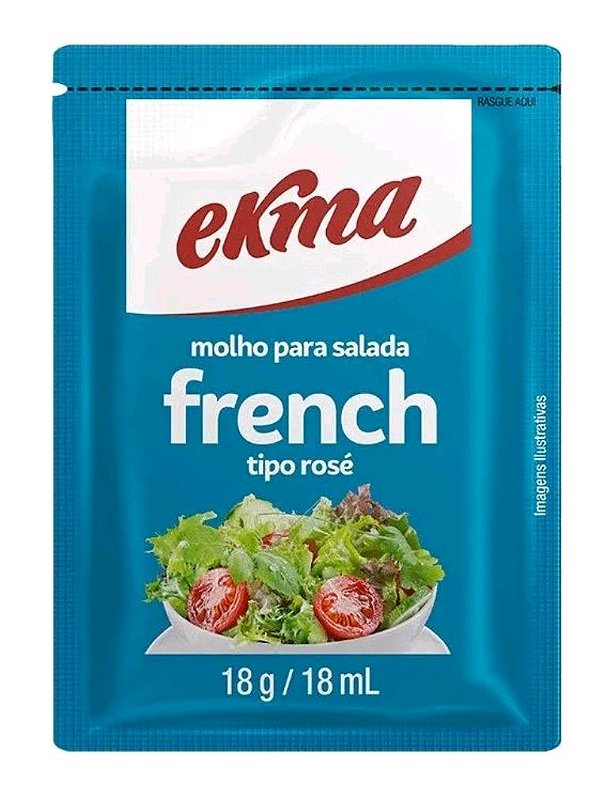Molho Tipo Rosé Para Salada 126 Sachês 18g Cada