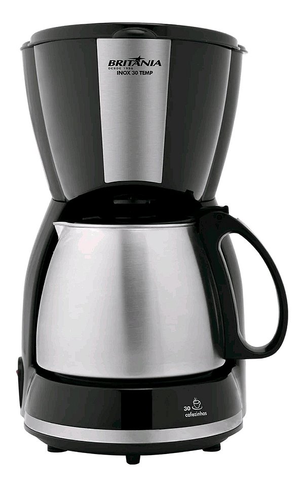 Cafeteira Inox 30 cafézinhos Britânia 110v