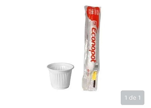 Copo PS/BR ECONOPOT 50ml
