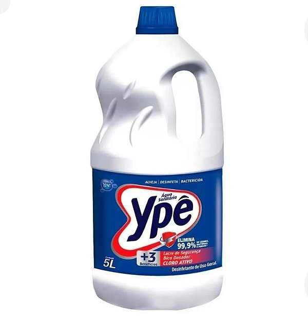 Água Sanitária Ypê Cloro Ativo 5l