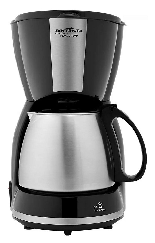 Cafeteira eletrônica Britânia inox 30 xicaras