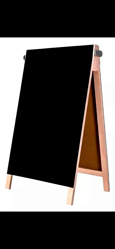 Cavalete 100cmx70cm + arte dos dois lados