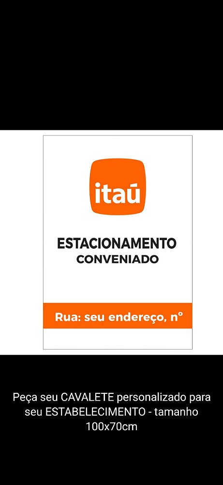 Cavalete personalizado