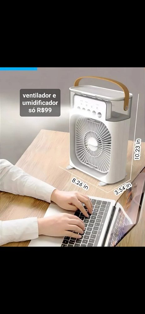 VENTILADOR E UMIDIFICADOR
