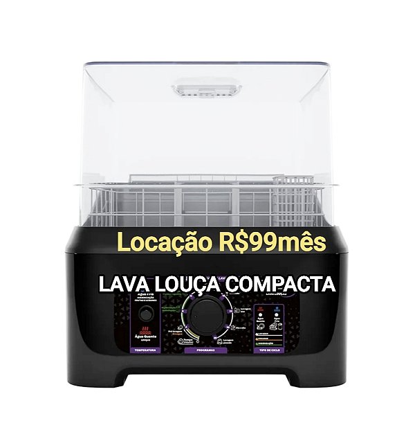 Locação de Lava Louça Compacta só R$99,00 mês