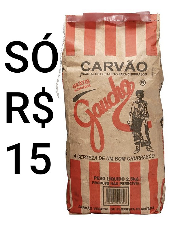 Carvão Gaúcho 2,5 kilos