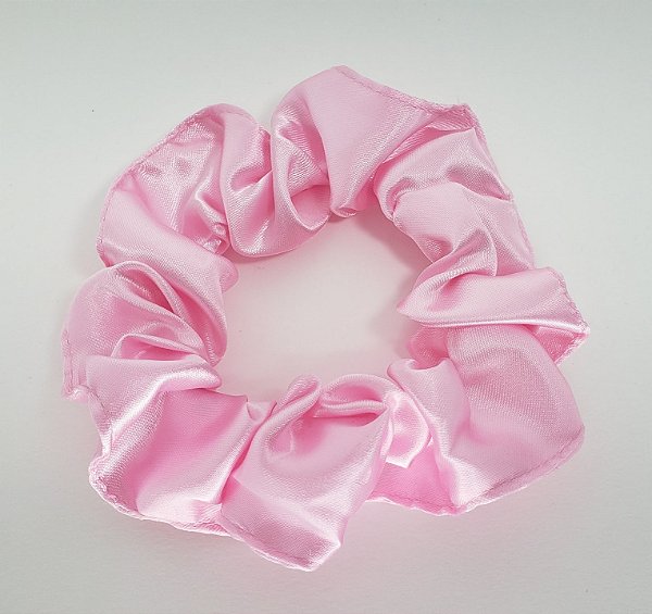 Xuxinha Cetim Anti Frizz Lisa Rosa Bebê