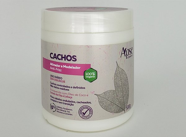 Ativador e Modelador Antifrizz Cachos 500g Apse Cosmetics