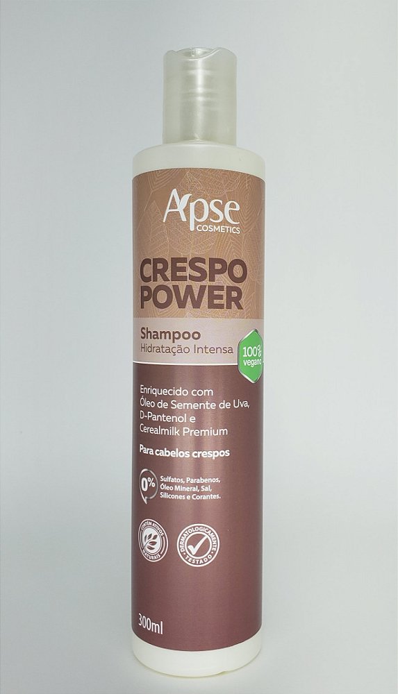 Shampoo Crespo Power Hidratação Intensa 300ml Apse