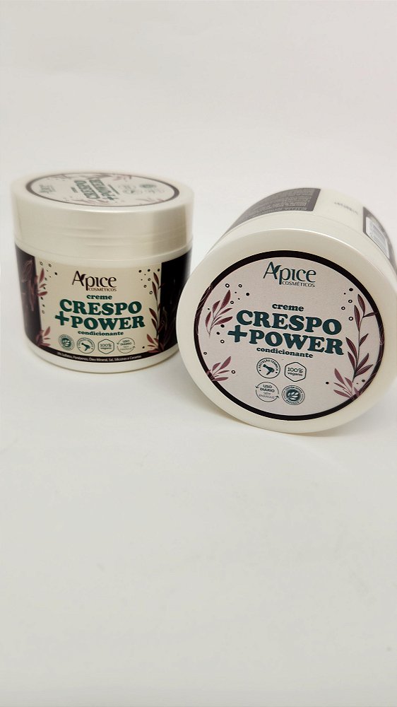 Creme de Pentear Crespo + Power 500g - Ação Condicionante - Apse Cosmetics