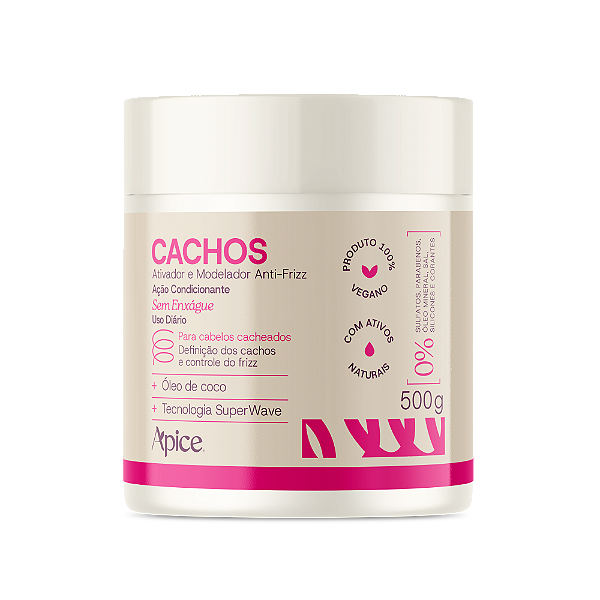 Ativador e Modelador Anti-Frizz Cachos Essence 500g Ápice