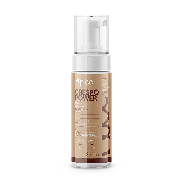Mousse Hidratante Crespo Power 210 ml - Ação Condicionante - Ápice