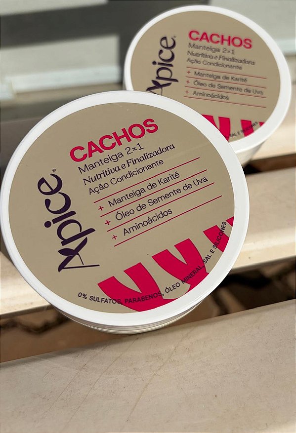 Manteiga 2x1 (Nutritiva e Finalizadora) Cachos 260g - Ápice