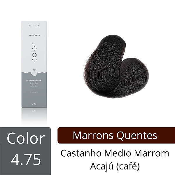 4.75 - Castanho Médio Marrom Acajú (Café) - 60g