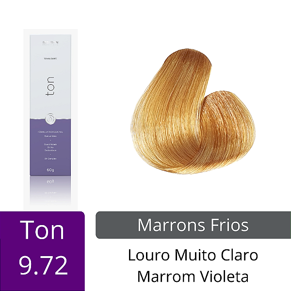 Ton - 9.72 - Louro Muito Claro Marrom Violeta - 60g