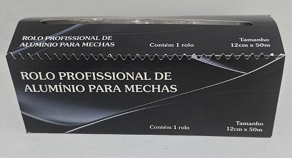 Papel Aluminio P/ Mechas E Reflexos Rolo+caixa Serrilhada