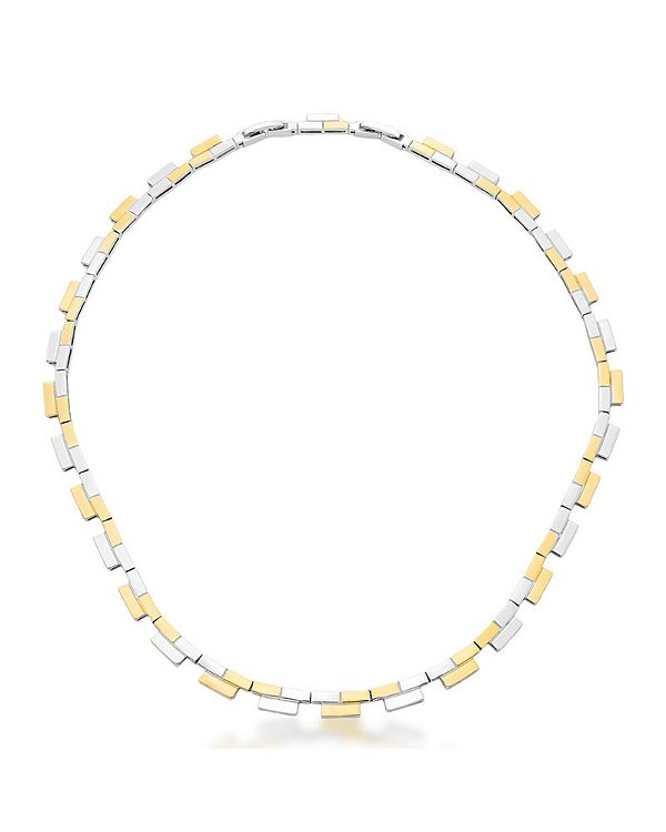 Choker Geométrica Dois Banhos