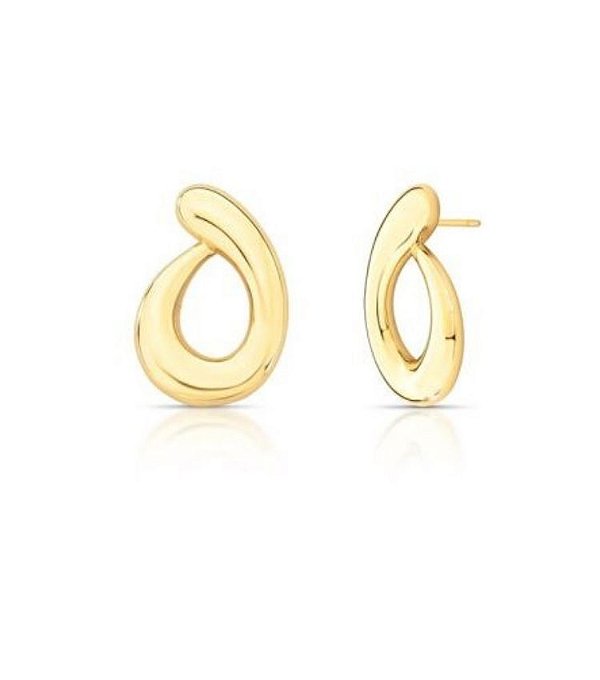 Brinco De Gota Banho Ouro 18k