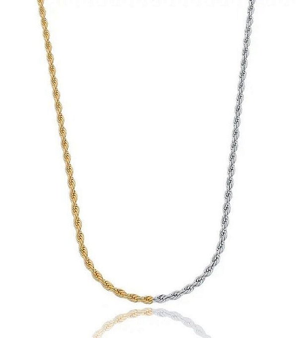 Colar Cordão Baiano 3mm 40cm Mix Banhos