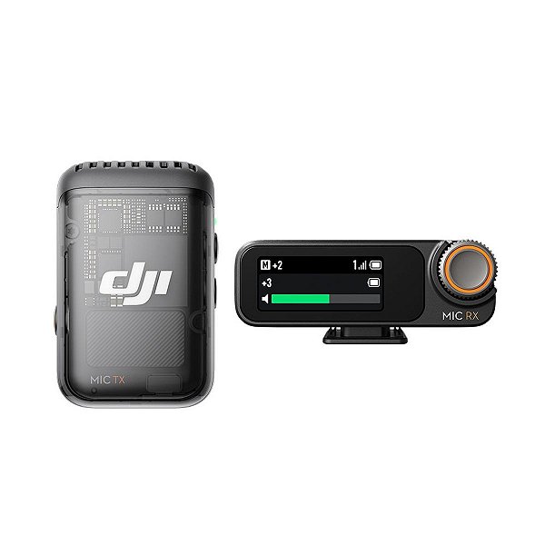 Microfone DJI Mic 2 (1 TX Microfone + 1 RX Receptor) BR