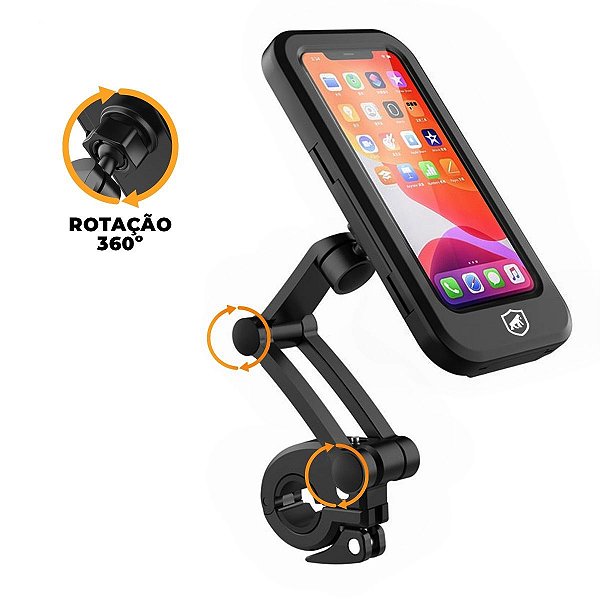 Suporte para Moto, Bicicleta, Bike | à prova d'água e com rotação 360º | Dual Tech - Gshield