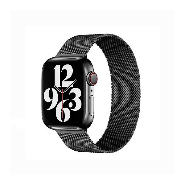 Pulseira Milanese para Apple Watch 38 / 40 / 41 / 42MM Preta - Gshield ․