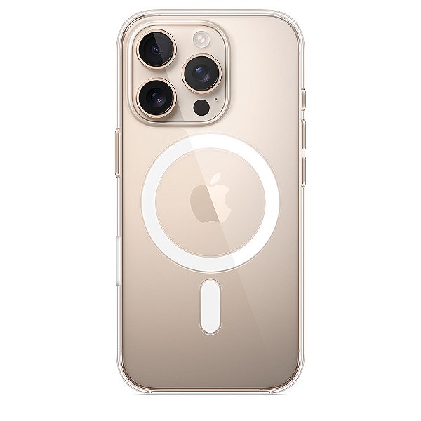 Capa original Apple para iPhone 16 Pro Transparente com MagSafe