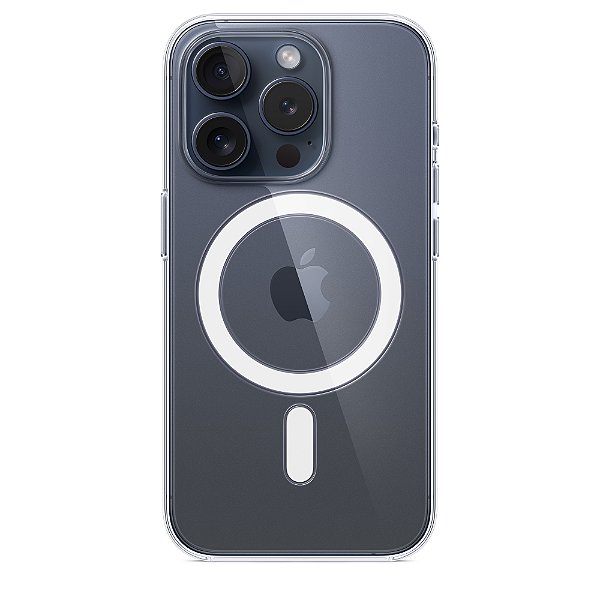 Capa original Apple para iPhone 15 Pro Transparente com MagSafe ․