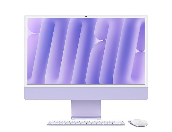 iMac 24" M4 - 24GB (CPU 10 | GPU 10) - 2TB SSD - Roxo