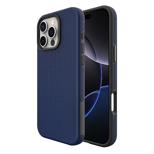 Magcase para iPhone 16 Pro - Double Case Azul - Capa Antichoque Dupla ․