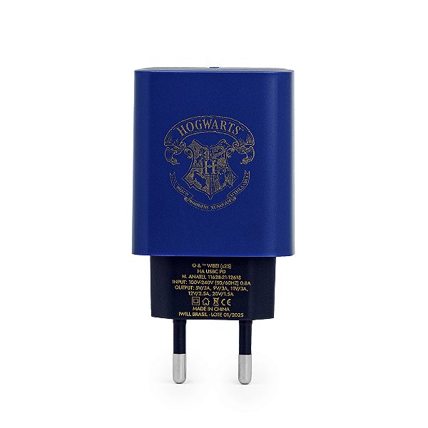 Carregador USB-C 33W Azul | Corvinal Harry Potter ․