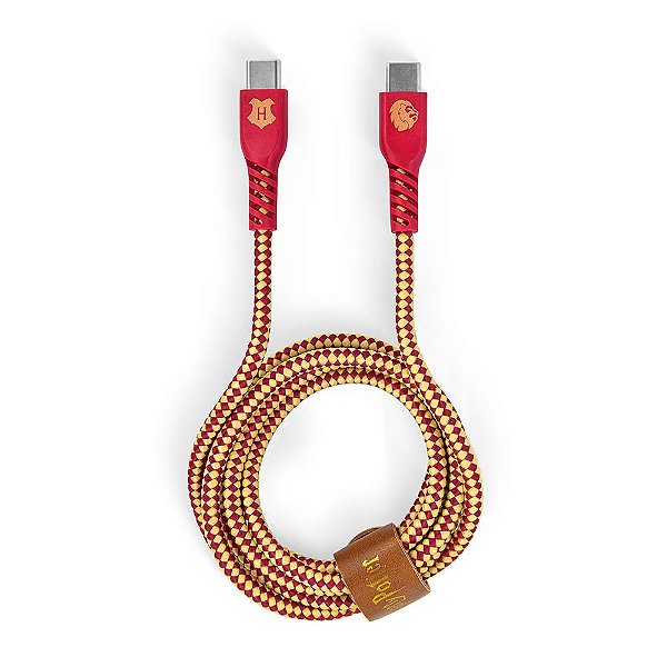 Cabo USB-C para USB-C Vermelho | Grifinória Harry Potter ․