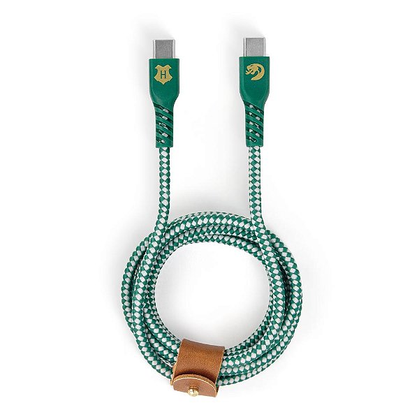Cabo USB-C para USB-C Verde | Sonserina Harry Potter ․