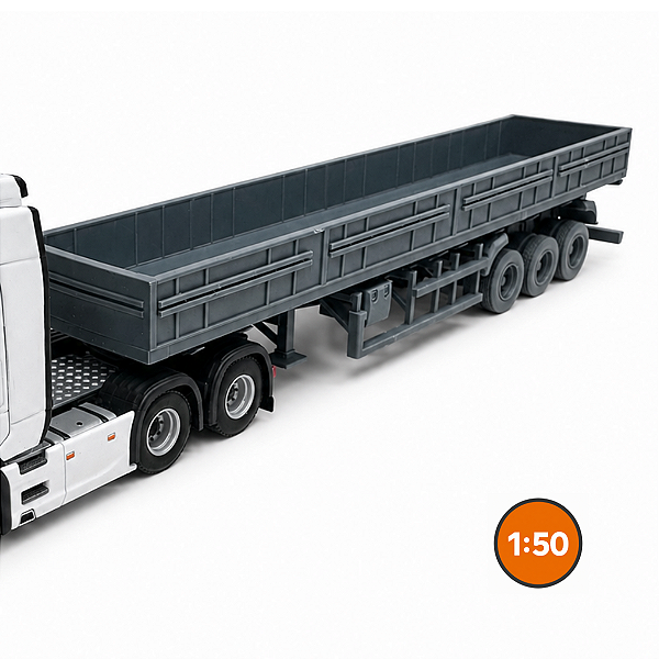 Carreta Carga Seca 3 Eixos 1:50