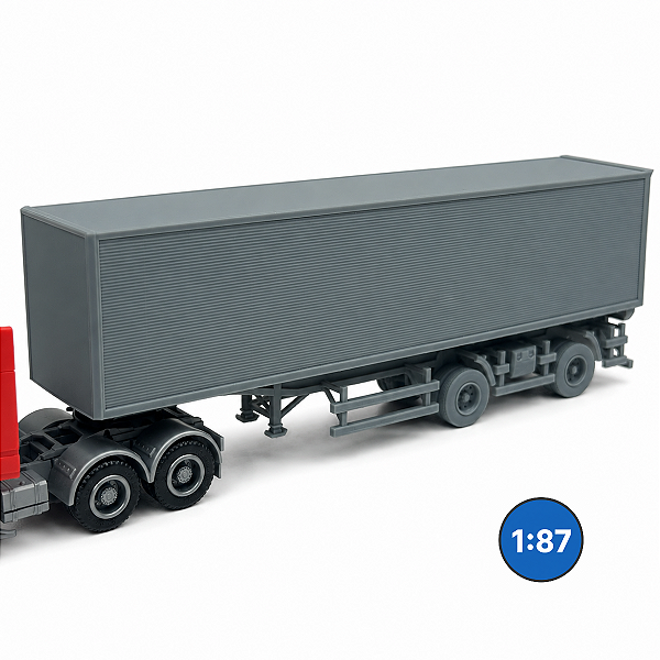 Carreta Furgão Vanderleia 2 Eixos HO 1:87