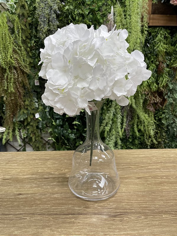 Buquê de Hortênsia Branco x5